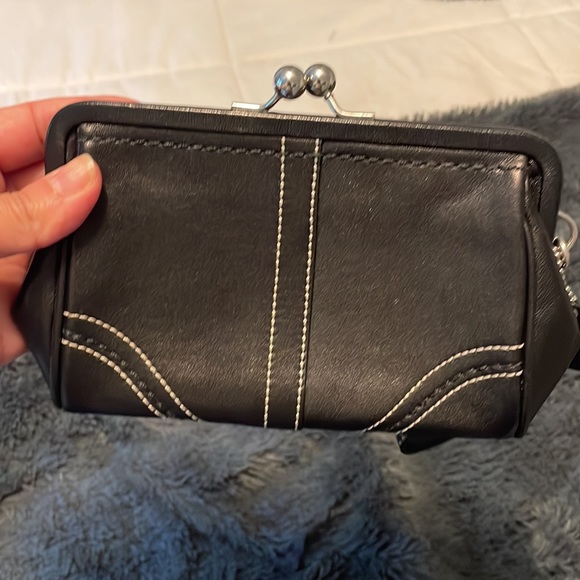 Coach black Leather Wristlet - Picture 3 of 8
